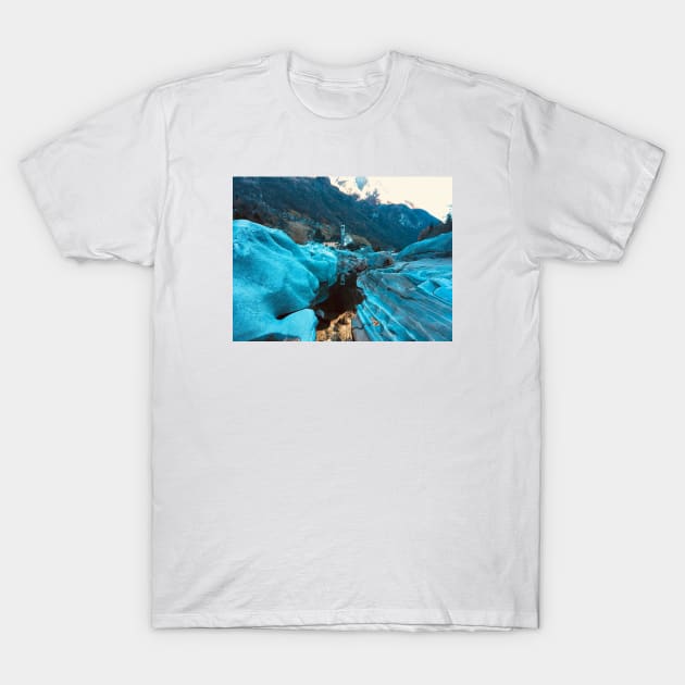 Church gold river T-Shirt by Wolf Art / Swiss Artwork Photography